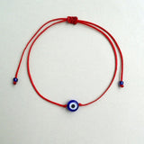 Grey string bracelet Blue evil eye Evil eye bracelet Protection bracelet