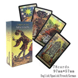 Tarot Cards for Beginners With Guid .Gilded Deck Tarot. Oracle Divination.Oracle Cards