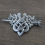 Norse Viking hair clip barrette celtic viking knot wicca vintage Hairpin Wedding Accessories