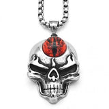 Men's Retro Punk Gothic Cape Skull Pendant Necklace Suitable for Cool Men's Rock Party Locomotive Jewelry