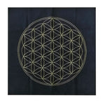 Triple Moon Pentagrams Pagan Altar Cloth Flannel Tarots Cloth