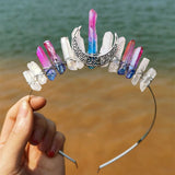 Crystal Witch Crown Crystal Headwear Moon Bridal Headband