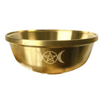 Three-phase moon Metal Goblet Pentagram pentacle Hand bell