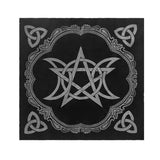 Triple Moon Pentagrams Pagan Altar Cloth Flannel Tarots Cloth