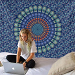 India Mandala Tapestry Psychedelic Hippie Carpet