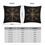 Rune Protection Health Pillowcase Viking Norse Mythology Backpack Cushion For Bedroom Printed Car Throw Pillow Case Decorative