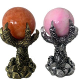 Stone Crystal Ball Dragon Claw Base Stand  Magic Crystal Ball Stand