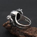 Punk Rock Motorcyclist Skull Ring