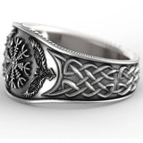 Norse Mythology Vikings Celtics Compass Crow 925 Sterling Pirate Silver Rings