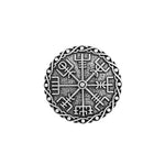 Rune Compass Nordic Viking  Compass Badge Wicca Norse Brooch Ancient Mythology Asatru Jewelry