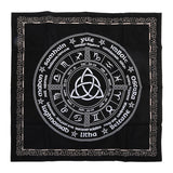 Triple Moon Pentagrams Pagan Altar Cloth Flannel Tarots Cloth