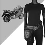 Steampunk Waist Leg Bags Motorcycle  Leather Bag