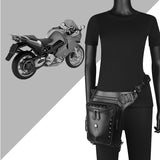 Steampunk Waist Leg Bags Motorcycle  Leather Bag