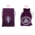 Tarots Oracle Cards Runes Constellation Witch Divination Bag