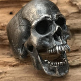 Gothic Punk Satanic Devil Skull Ring Vintage Steampunk