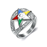 Magicun trendy order of the eastern star masonic oes rings