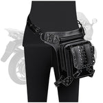 Women Waist Bag Gothic Fanny Packs Motorcycle Hip Leg Bag