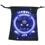 Tarots Oracle Cards Runes Constellation Witch Divination Bag