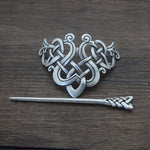 Norse Viking hair clip barrette celtic viking knot wicca vintage Hairpin Wedding Accessories