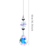 Crystal Suncatcher Prism Window Rainbow Maker Moon Crystal Ball Amethyst Pendant Sun Catcher Hanging Ornament Garden Decor New