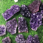 30-350g Uruguay amethyst cluster cave pieces of original stone mineral specimens placed