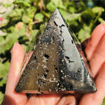 Pyrite Pyramid Quartz Crystals Healing Energy Stones