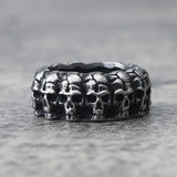 Gothic Ring Retro Skull Men's Ring Large Solid Skeleton Ring