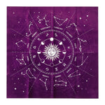 Triple Moon Pentagrams Pagan Altar Cloth Flannel Tarots Cloth