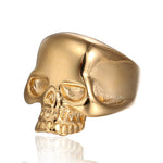 Gothic High Quality Gold/Black/Silver Color Skull Ring