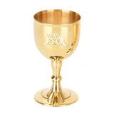 Three-phase moon Metal Goblet Pentagram pentacle Hand bell