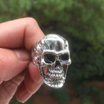 Gothic Punk Satanic Devil Skull Ring Vintage Steampunk