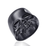 Gothic High Quality Gold/Black/Silver Color Skull Ring