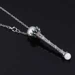 Godmother Witch Magic Wand Necklace Pendant