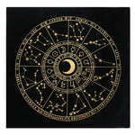 Triple Moon Pentagrams Pagan Altar Cloth Flannel Tarots Cloth