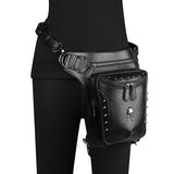 Steampunk Waist Leg Bags Motorcycle  Leather Bag