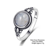 Natural Moonstone rings For Men Women&#39;s 925 Sterling Silver Jewelry Ring With Big Stones 11x17MM Oval Gemstones Gifts Wholesale