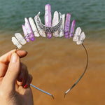 Crystal Witch Crown Crystal Headwear Moon Bridal Headband