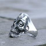 Gothic Men's Stainless Steel Skull Ring Punk Hip Hop Rider Skull Ghost King Ring