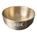 Three-phase moon Metal Goblet Pentagram pentacle Hand bell