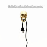 Skull Sculpture Key Storage Hook Wall Mount Resin Skeleton