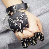 Rock Skeleton Skull Glove  Biker Bangle Bracelet