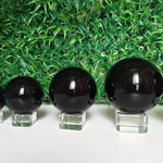 50/70/90mm Natural obsidian crystal ball home decoration ball diviner circular stone ball wedding photography accessories