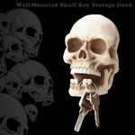 Skull Sculpture Key Storage Hook Wall Mount Resin Skeleton