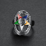 Magicun trendy order of the eastern star masonic oes rings