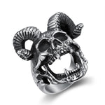 Gothic Satan Skull Ring