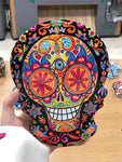 Hamasa hands sugar skulls ceramic coasters with cork base Drinks Absorbent Stone