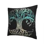 Tree Of Life Throw Pillow Case Viking Norse Mythology Sofa Decor