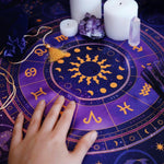 Altar Tarot Cloth  Psychedelic Divination Witchcraft  Mysterious Constellation Scarf