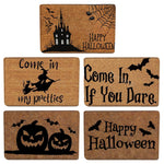 Halloween Doormat Anti-slip Carpet Funny Door Mats Indoor Entrance Rug Pumpkin Witch Castle Carpet Decorative Home Textile Decor