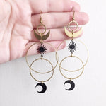 Halo Hoop Moon Sun Starburst Earrings Witch Jewelry Women Gift Delicate and Beautiful Crescent Wholesale Statement Fashion